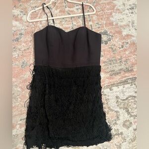 Aidan Black Tassel Dress